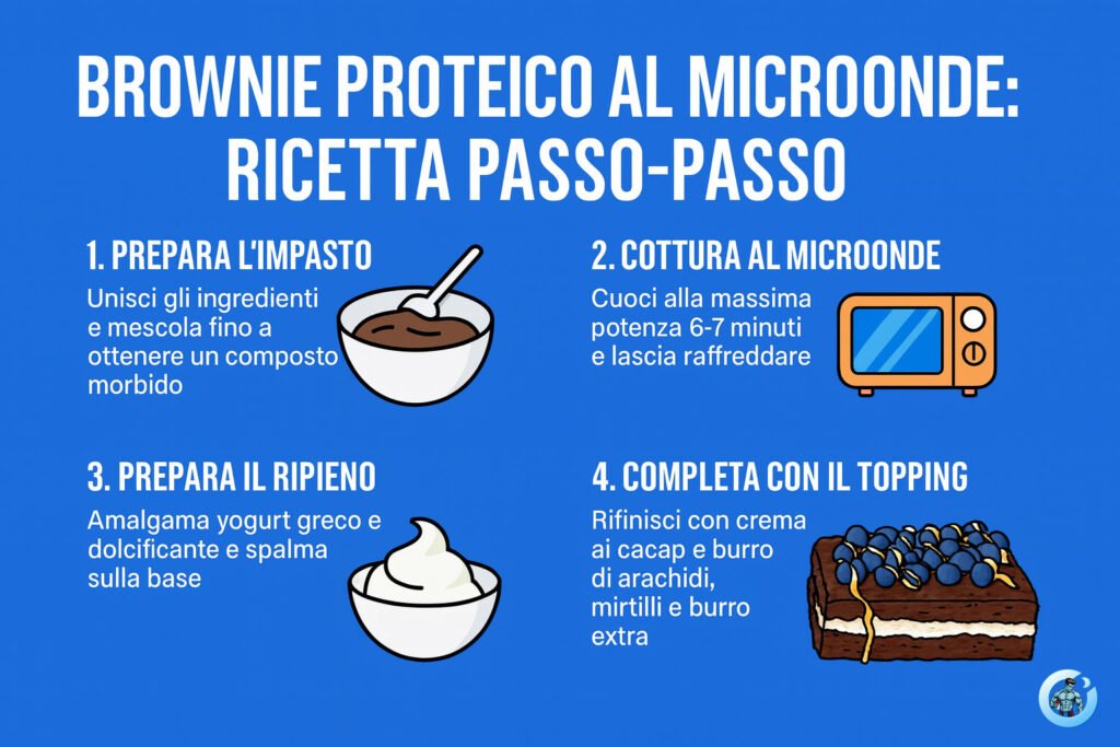 Preparazione Brownie proteico